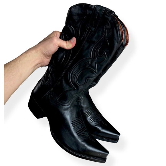 Dan Post Men's Saddle Brand Western Cowboy Boots Size 8.5 EW Calfskin DP2295 - Picture 10 of 12